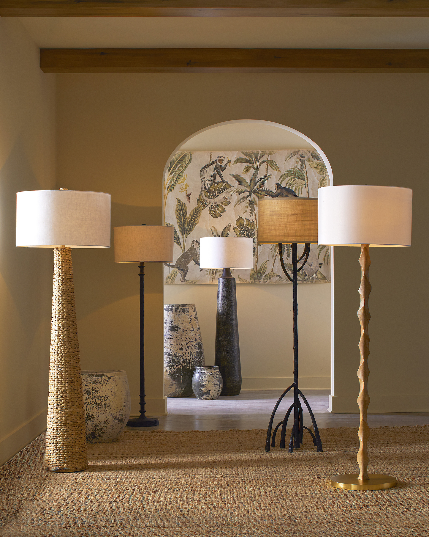 Birdsong Natural Floor Lamp