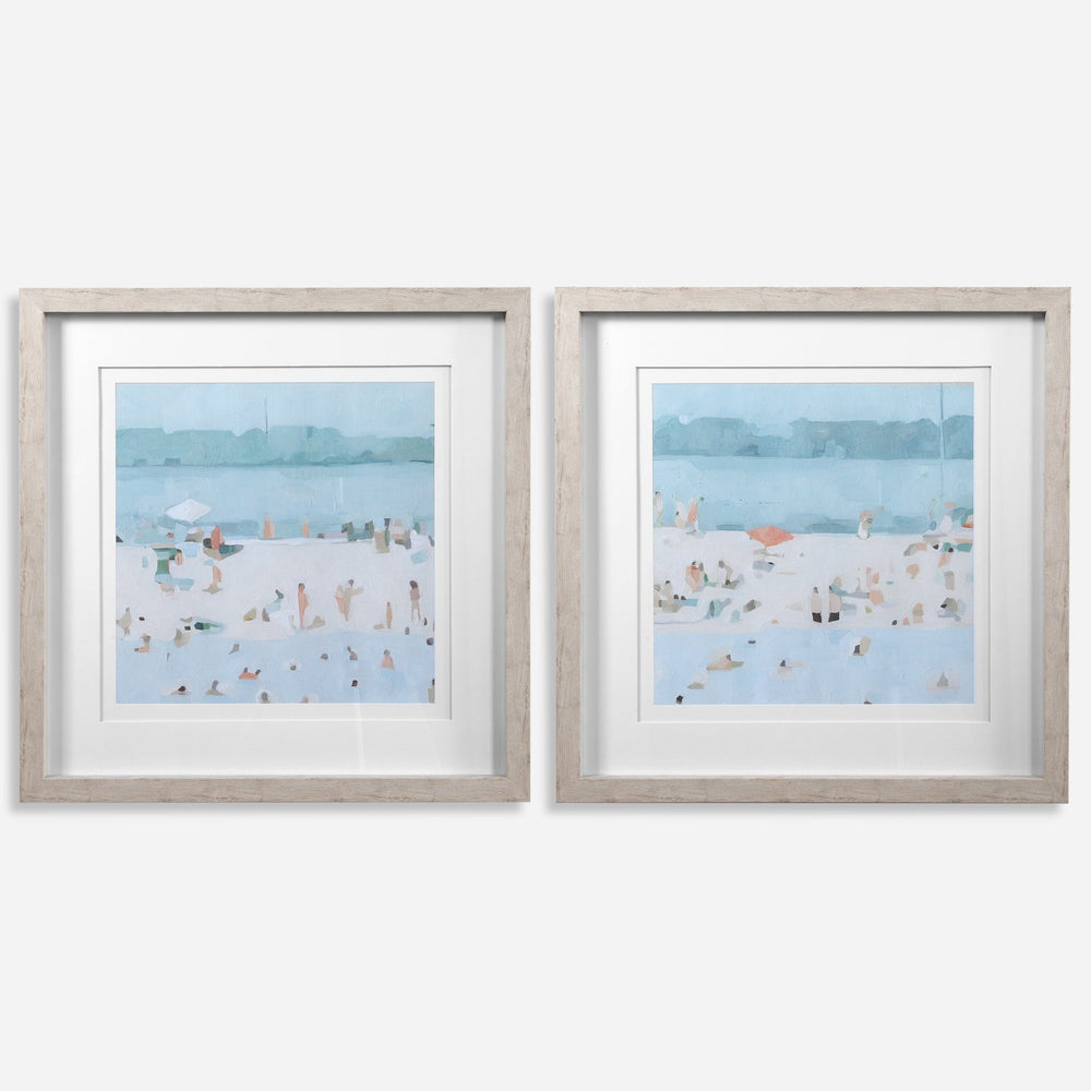 
                      
                        Sea Glass Sandbar Framed Prints, Set/2 - #shop_name Art
                      
                    