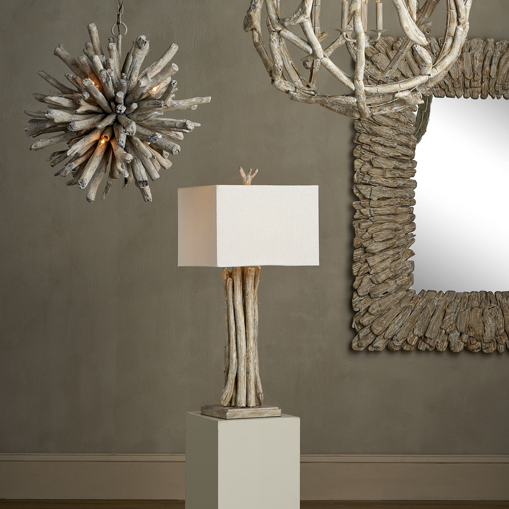 
                      
                        Driftwood Whitewash Table Lamp.
                      
                    