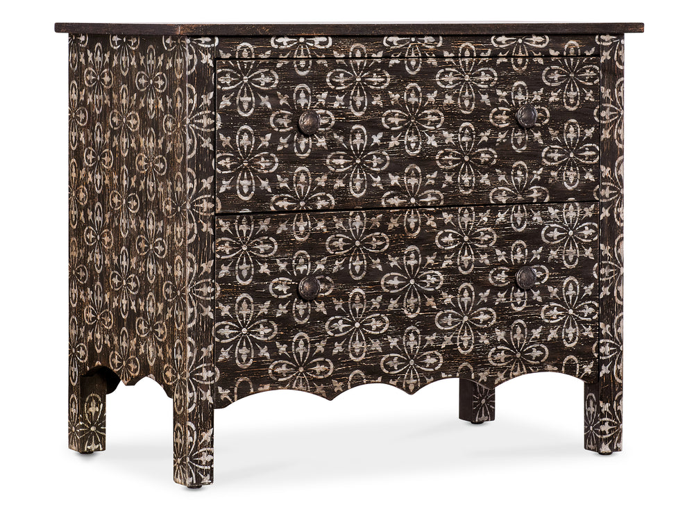 Americana Two-Drawer Nightstand - Black