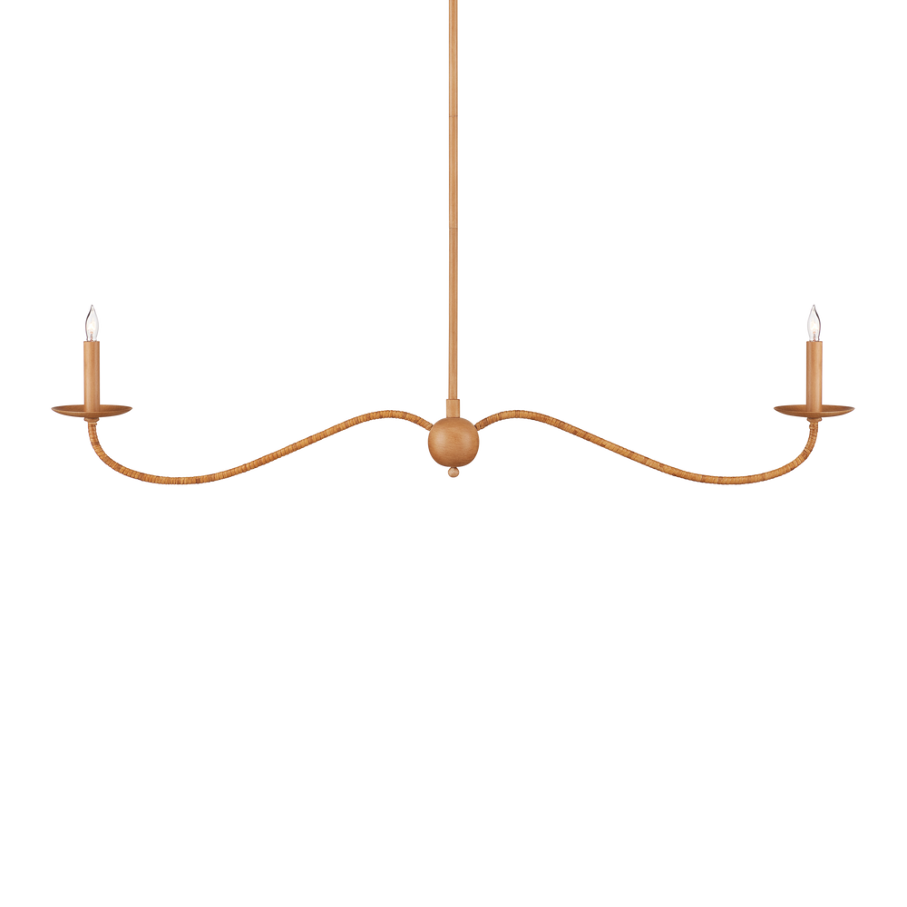 Saxon Linear Tan  Chandelier