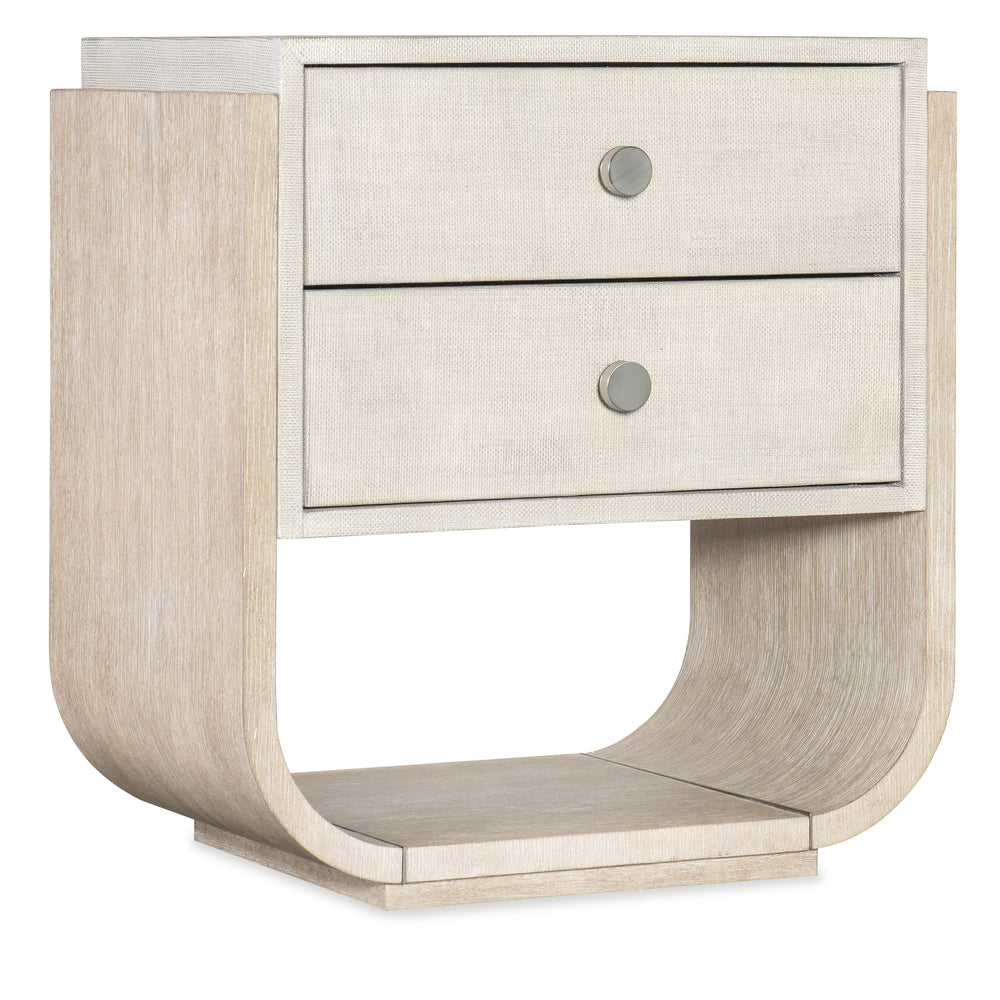 Modern Mood Two Drawer Nightstand - Diamond Finish.