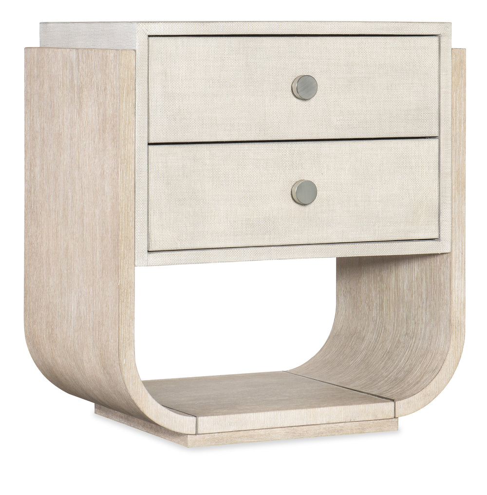 Modern Mood Two Drawer Nightstand - Diamond Finish.
