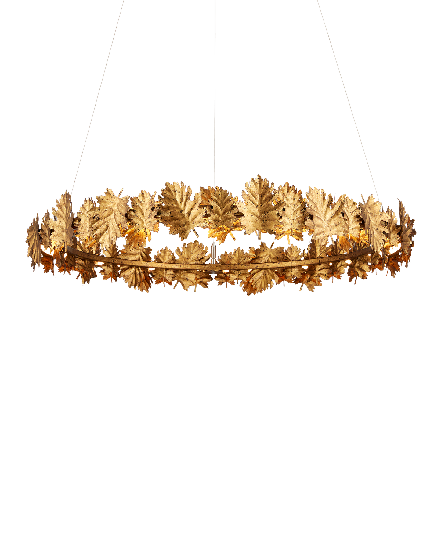 English Oak Chandelier.
