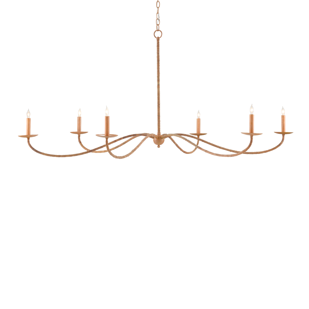 Saxon Large Tan Chandelier