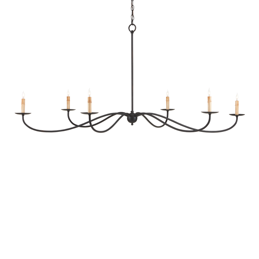 Saxon Large Black Chandelier