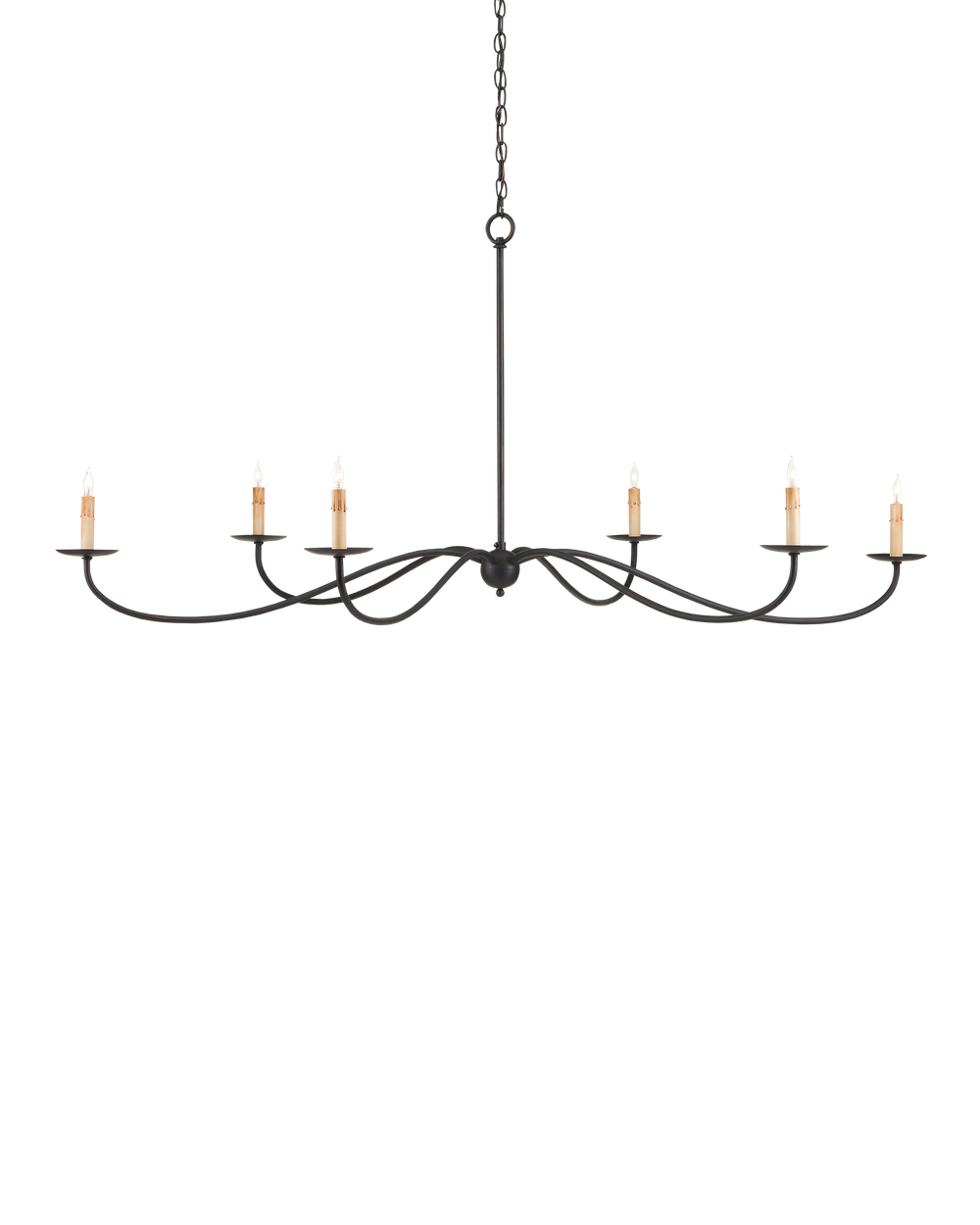 Saxon Large Black Chandelier