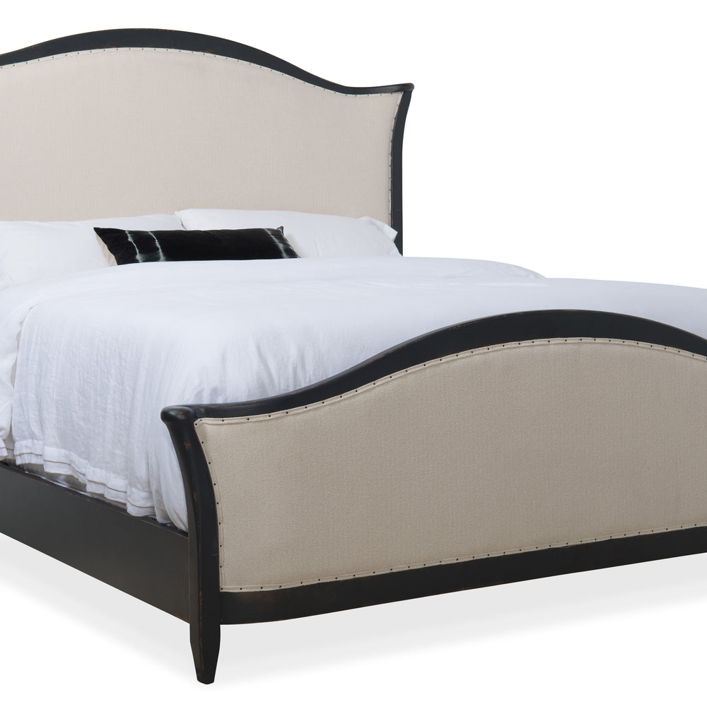 Ciao Bella Queen Upholstered Bed- Black.