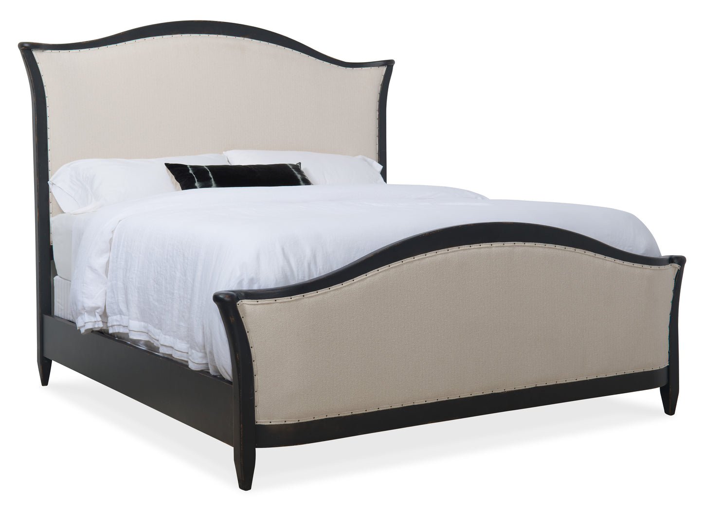 Ciao Bella King Upholstered Bed- Black.