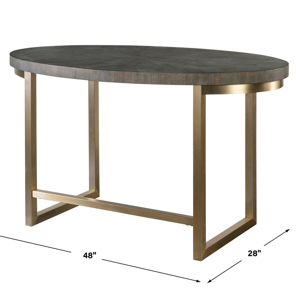 
                      
                        Taja Walnut Oval Desk - #shop_name Desks
                      
                    