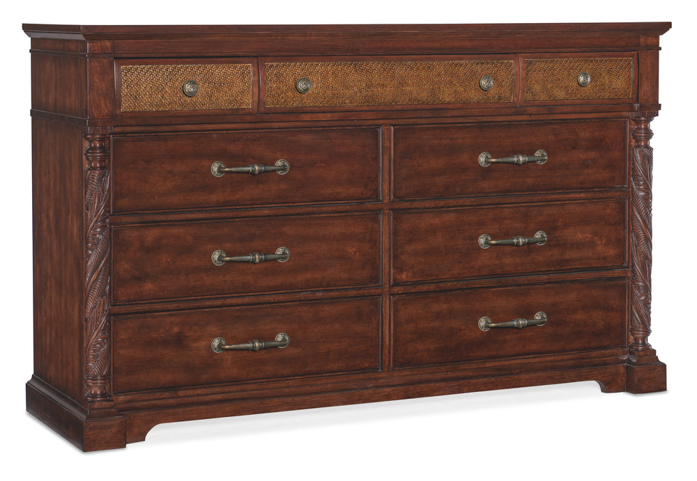 Charleston Nine-Drawer Dresser.