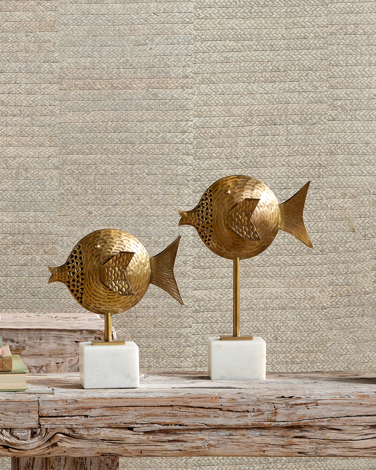 Cici Brass Fish Set of 2.