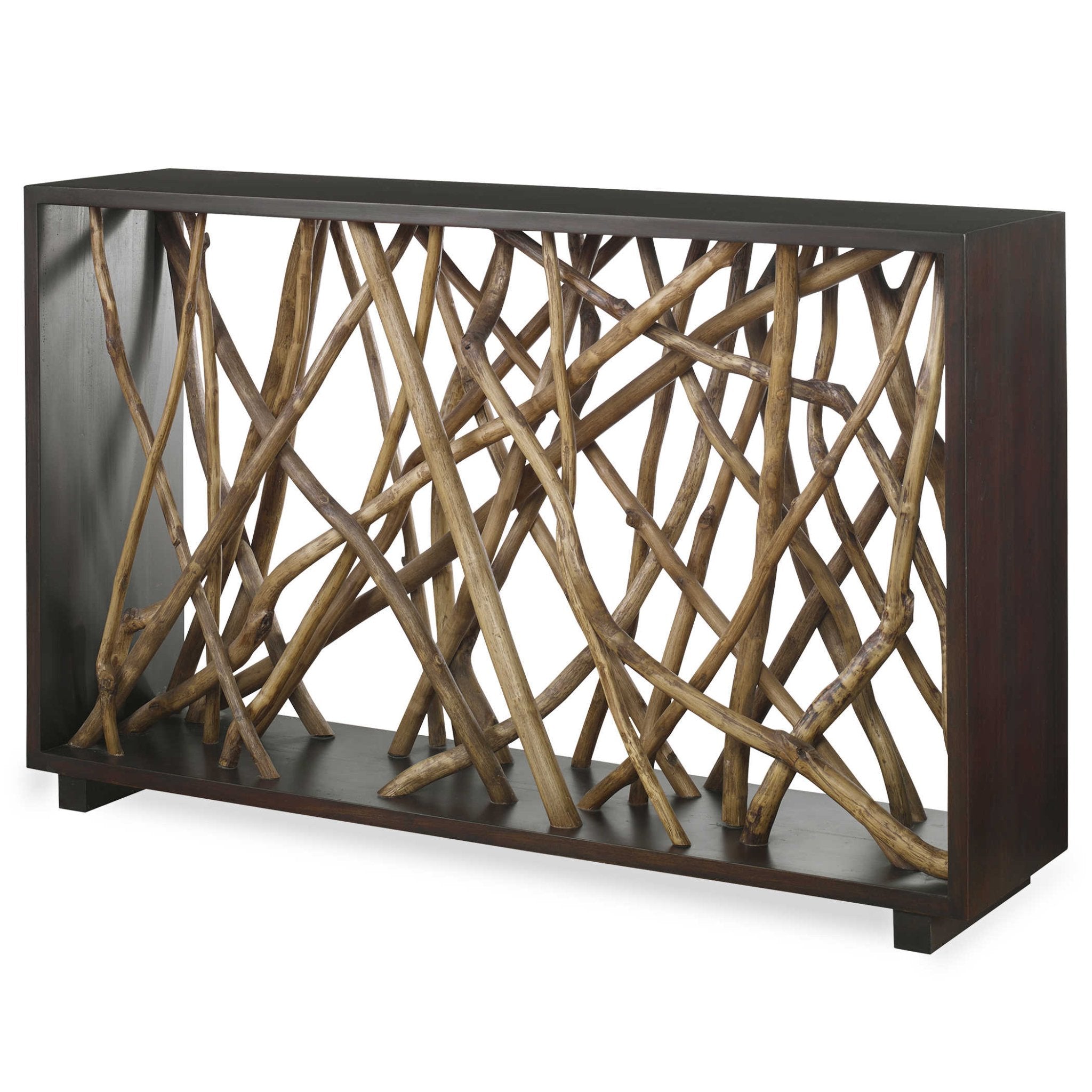 Uttermost Teak Maze Console Table - Thumbnail 3