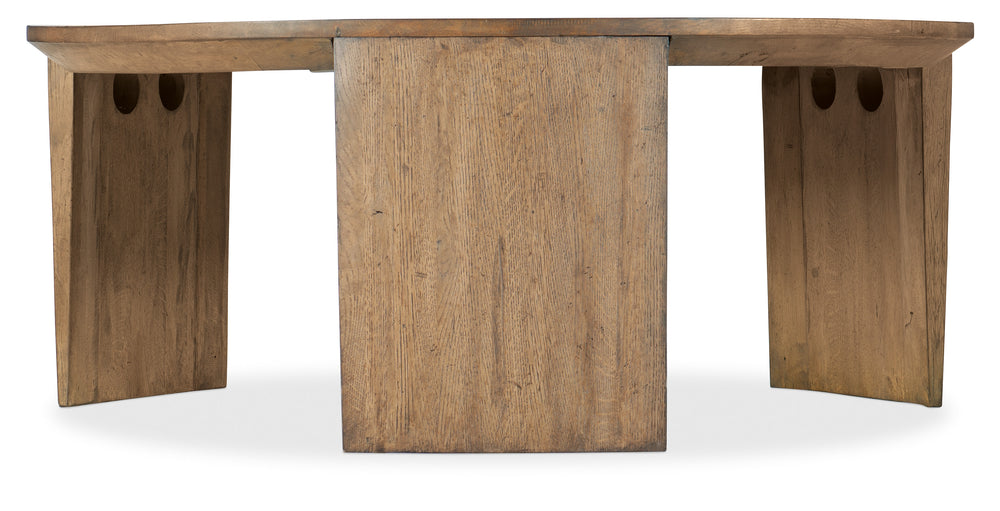 Commerce & Market Round Cocktail Table - Medium Natural Wood