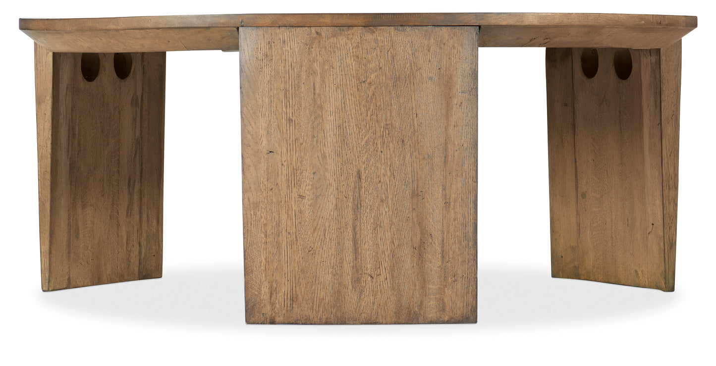 Commerce & Market Round Cocktail Table - Medium Natural Wood