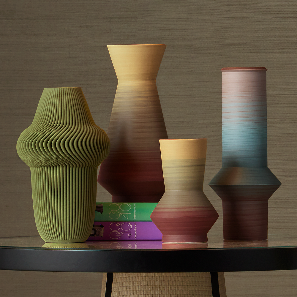 
                      
                        Happy 80's Blue & Red Vase Set of 2.
                      
                    