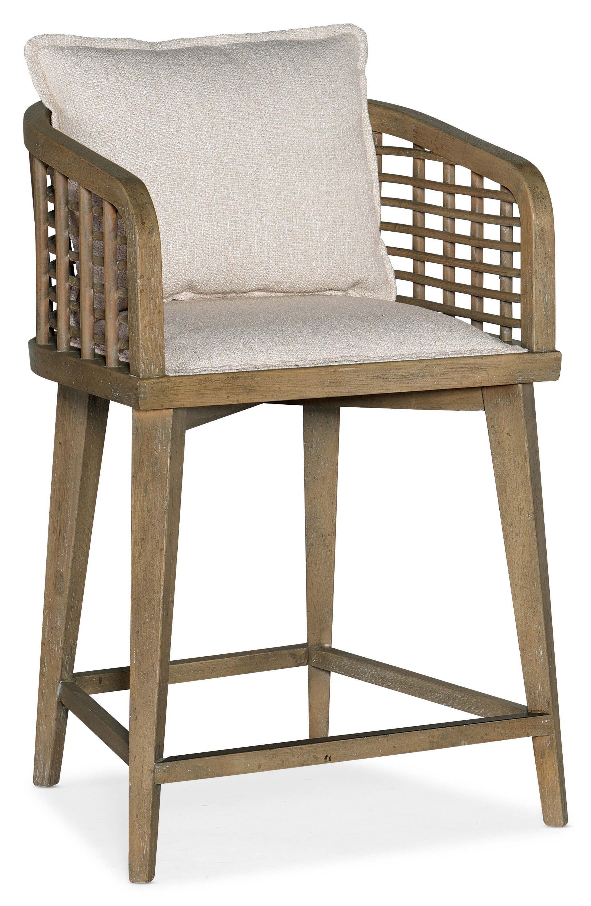 Sundance Barrel Back Swivel Counter Stool - Thumbnail 3