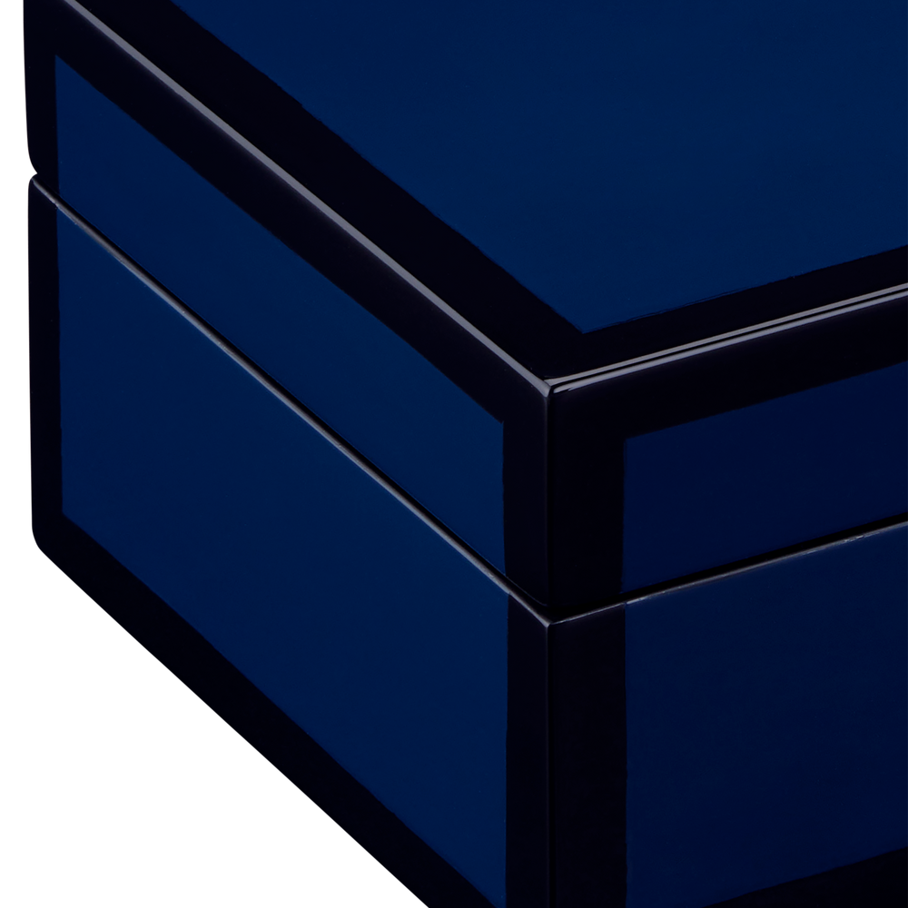 
                      
                        Navy Lacquer Box Set of 2.
                      
                    
