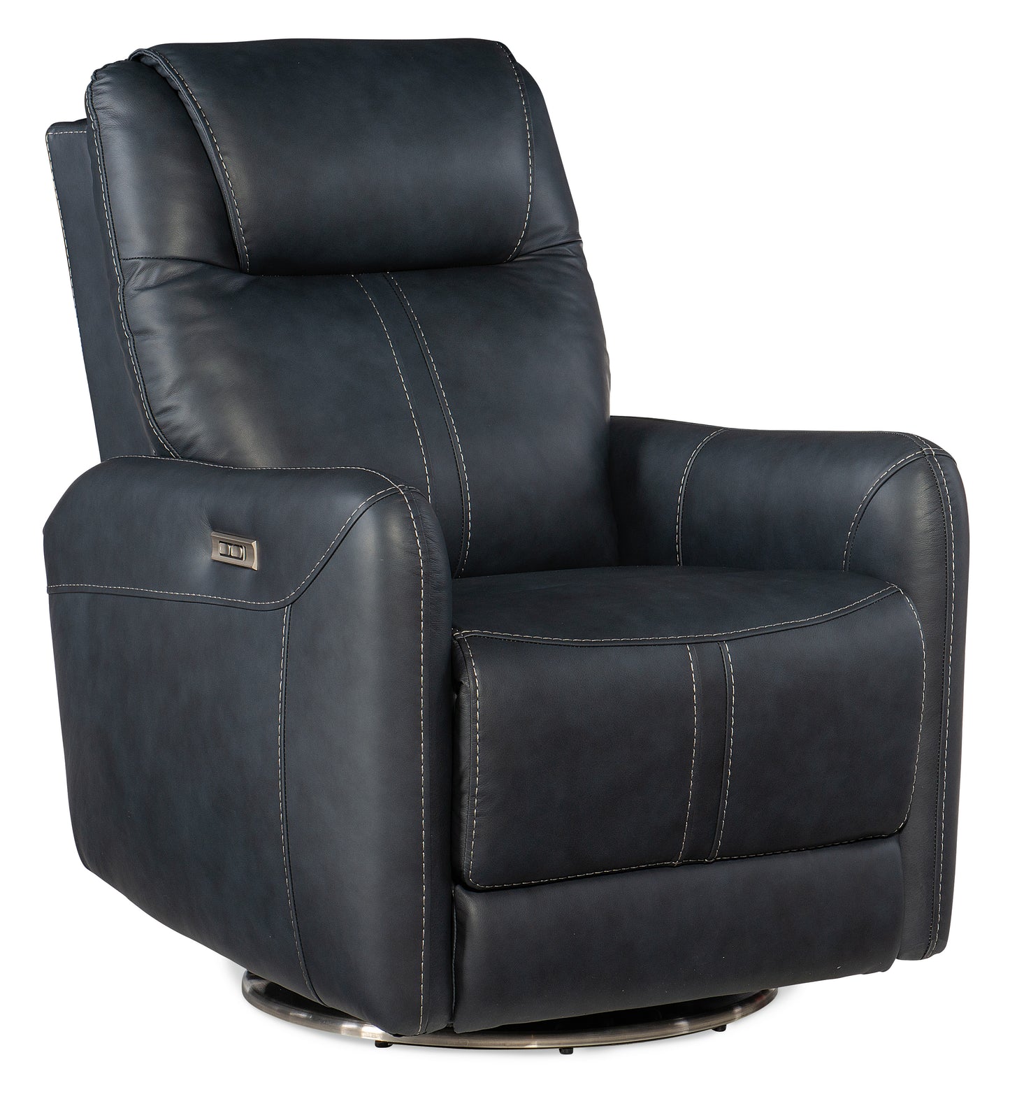Steffen Swivel Power Recliner with Power Headrest - Aline Sea