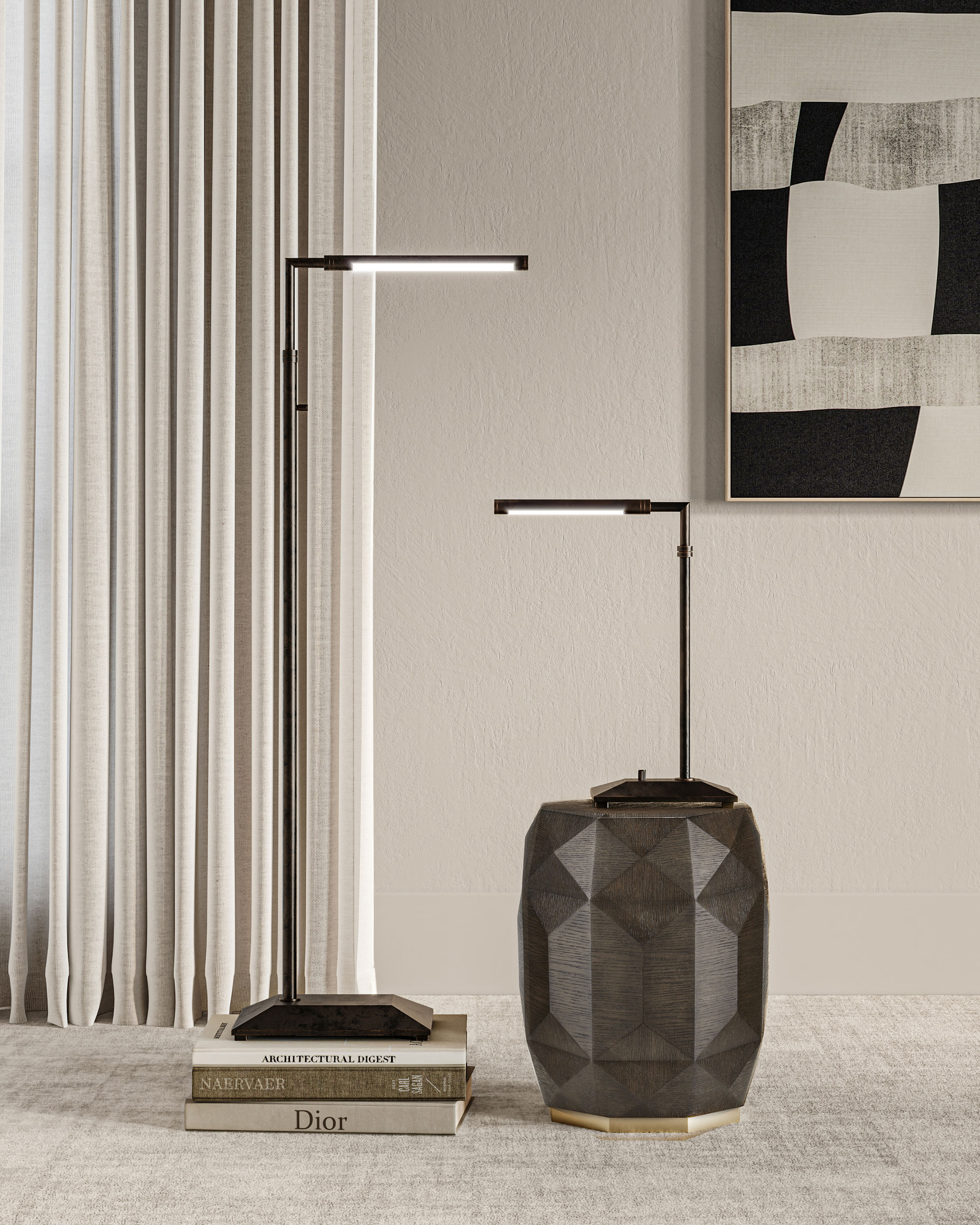 Autrand Bronze Floor Lamp