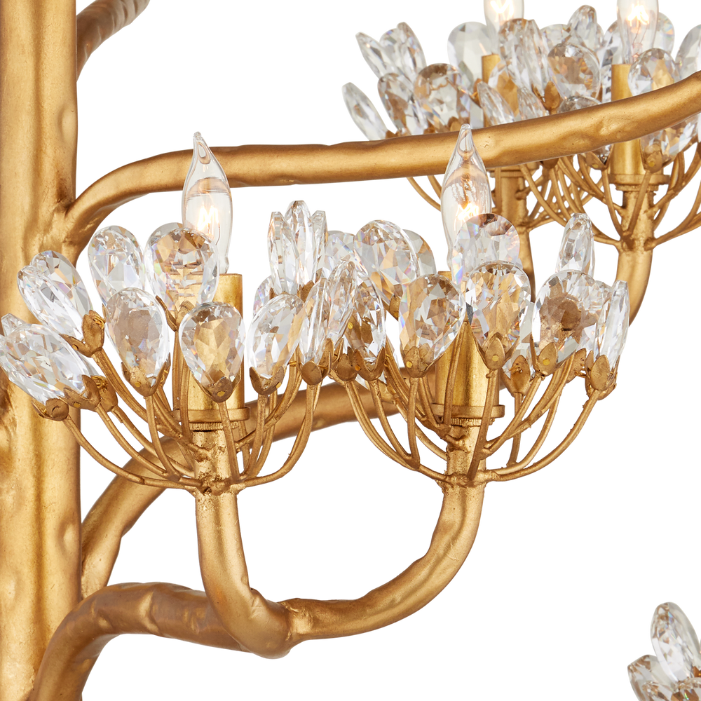 Agave Americana Gold Chandelier