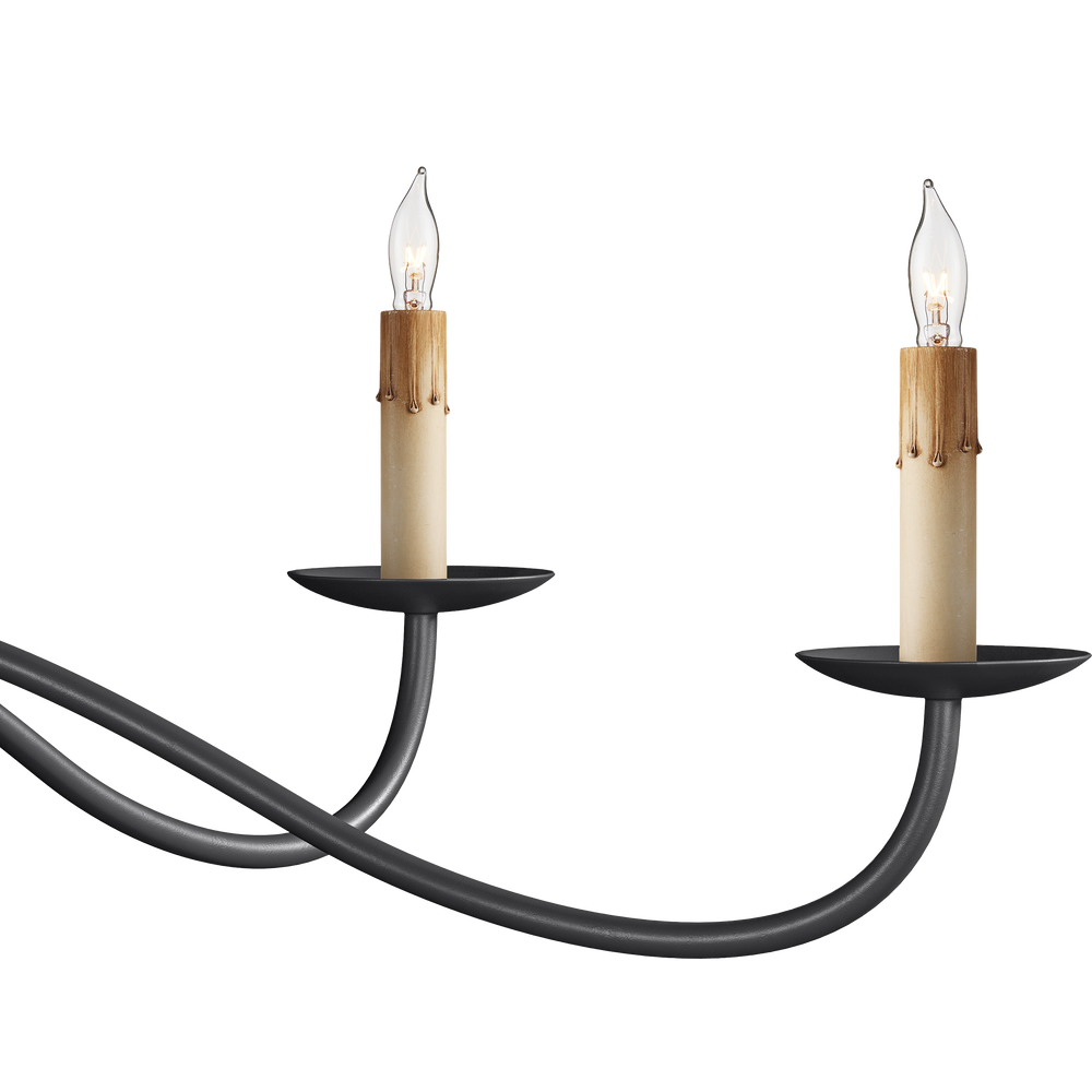 Saxon Small Black Chandelier