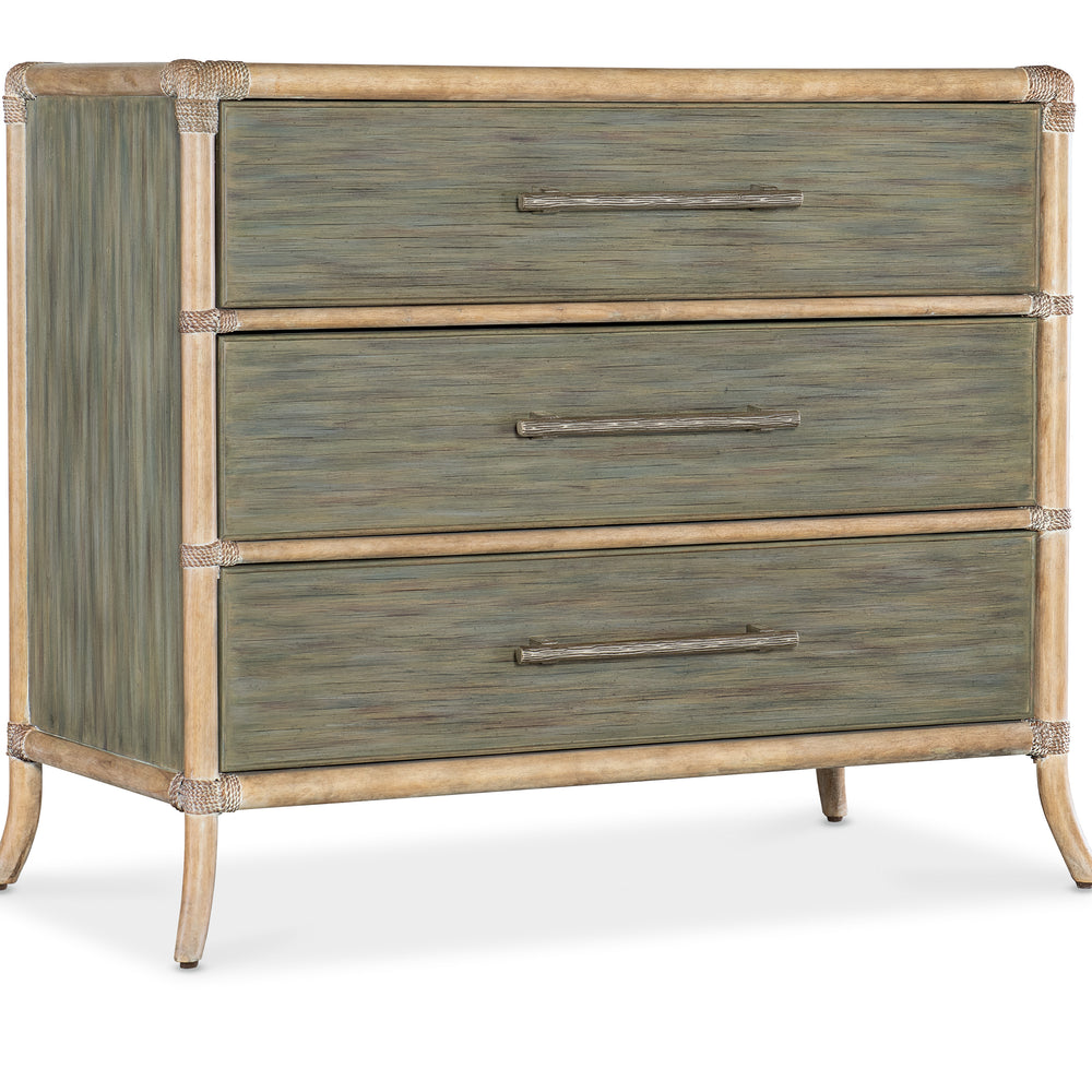 Retreat Pole Rattan Chest - Green.