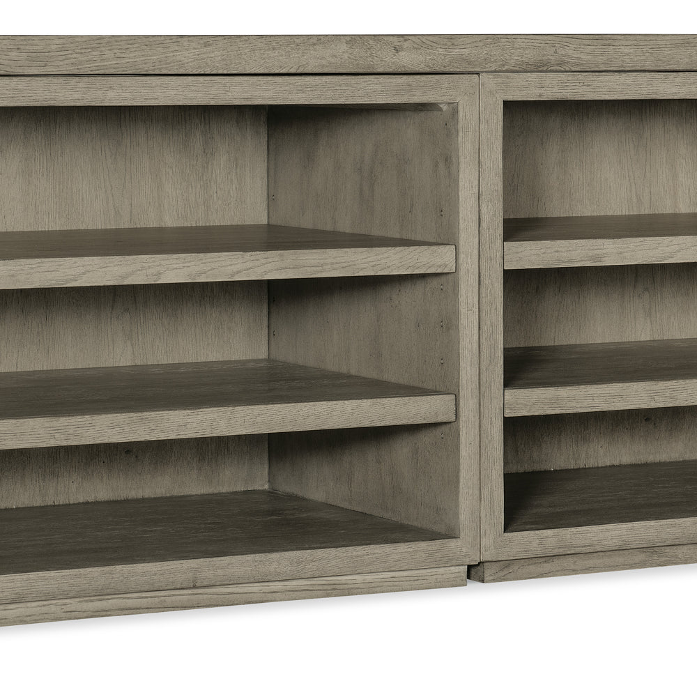 Linville Falls 72" Credenza with Two Open Desk Cabinets.
