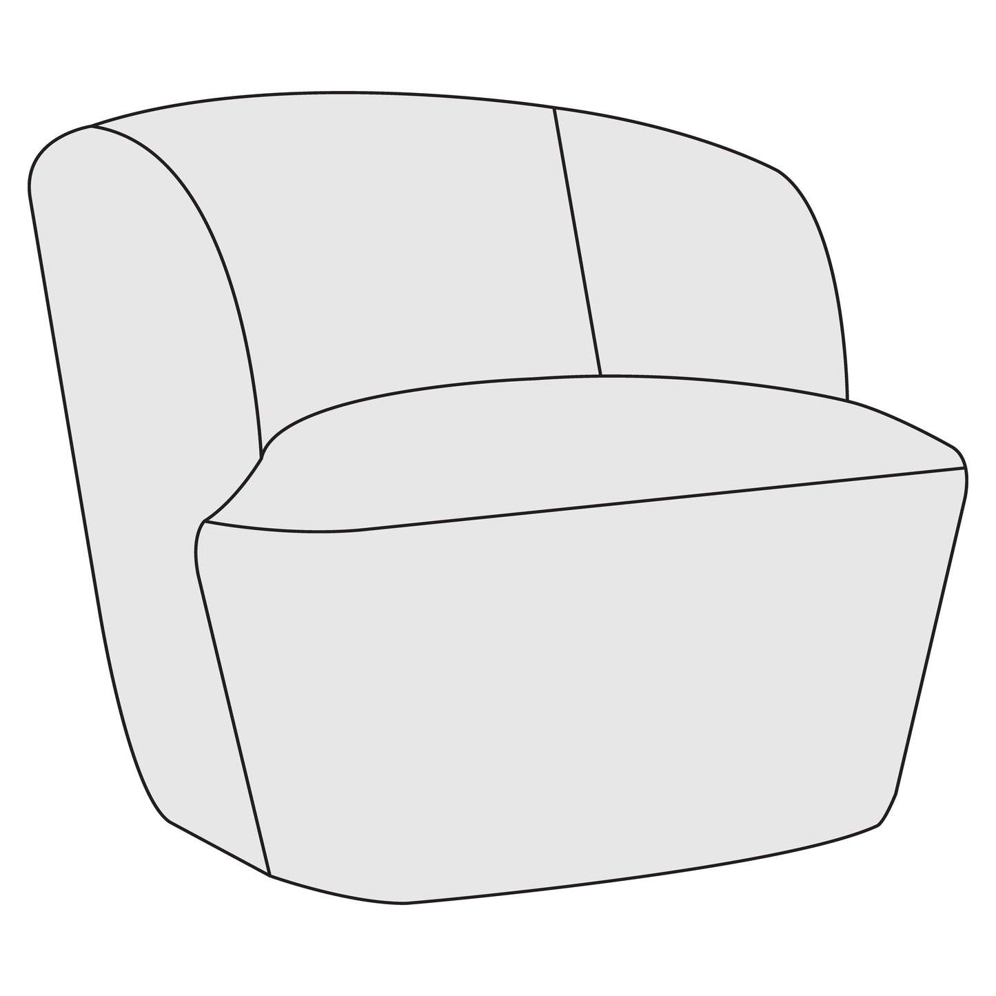 Tilly Leather Swivel Chair