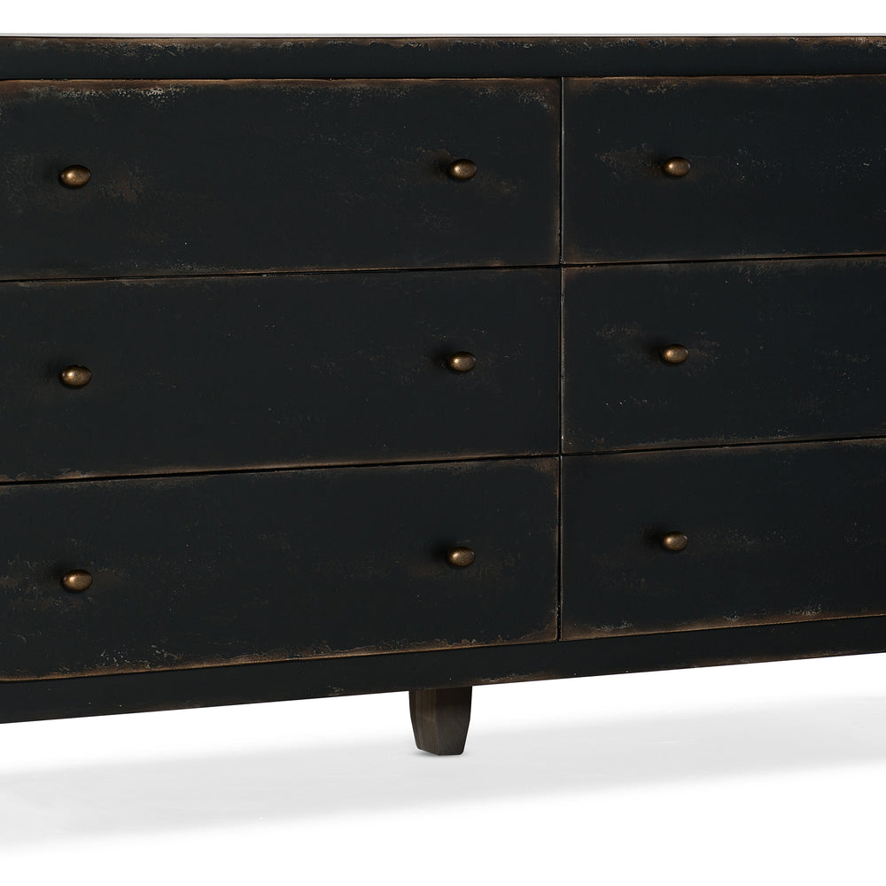 Ciao Bella Six-Drawer Dresser- Black.