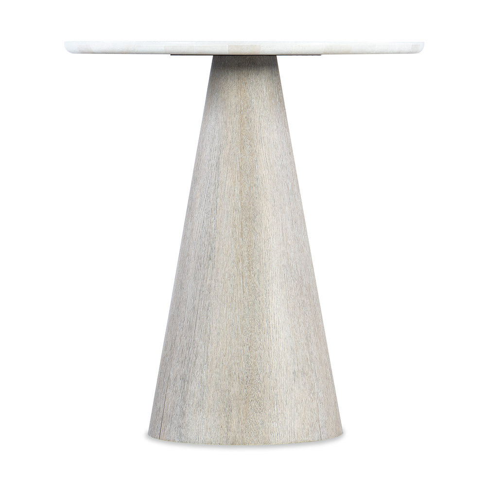 Modern Mood Round Accent Table - Diamond Finish