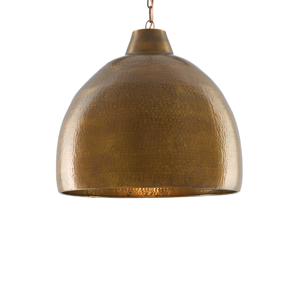 Earthshine Large Brass Pendant.
