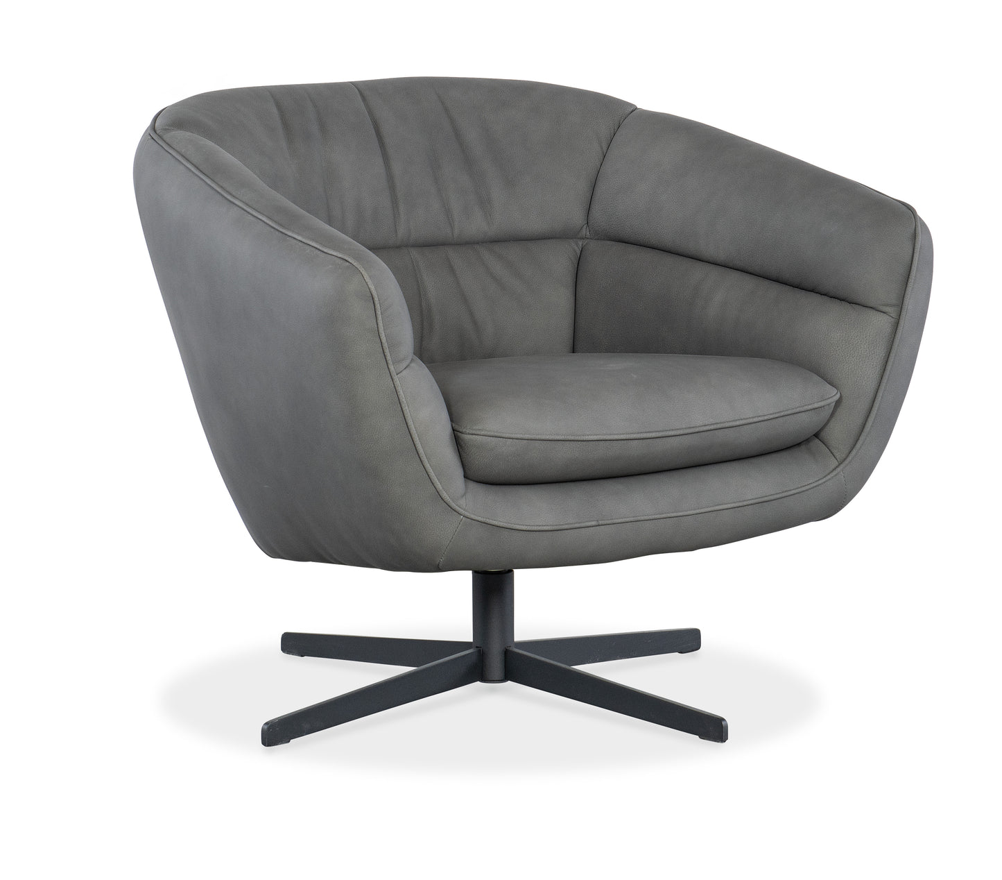 Mina Swivel Chair - Buckskin Dark Grey