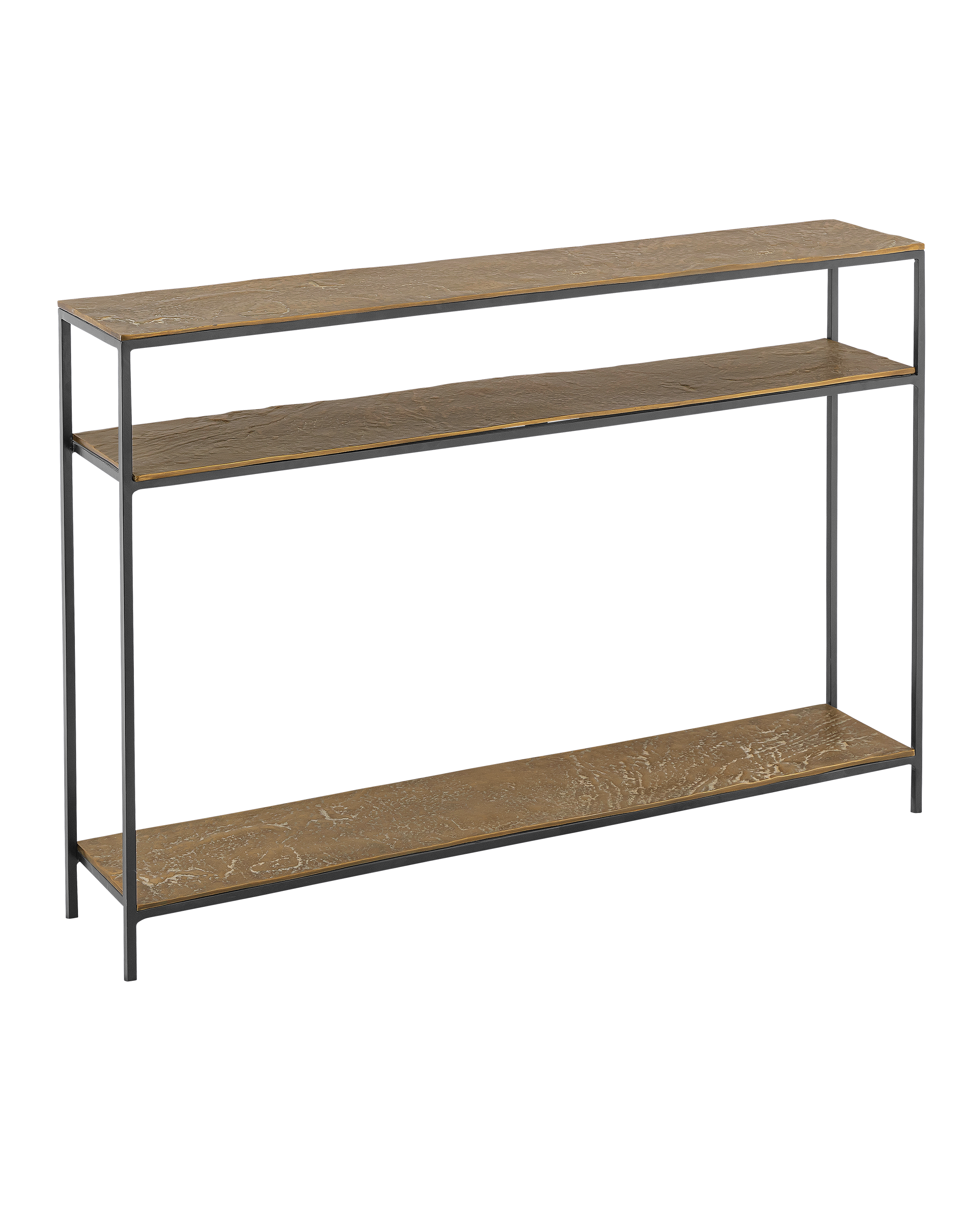 Lathi Brass Console Table