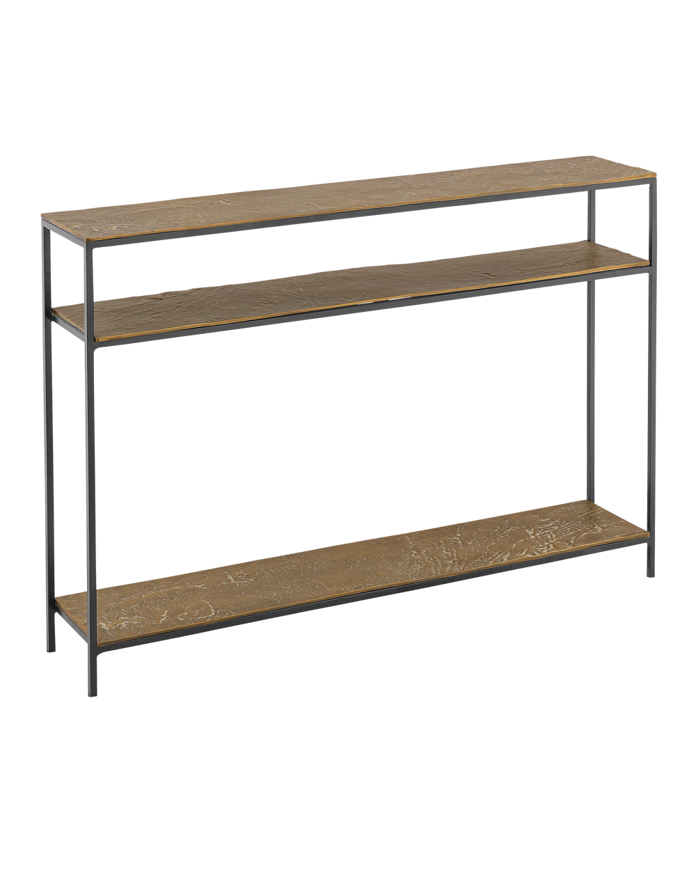 Lathi Brass Console Table