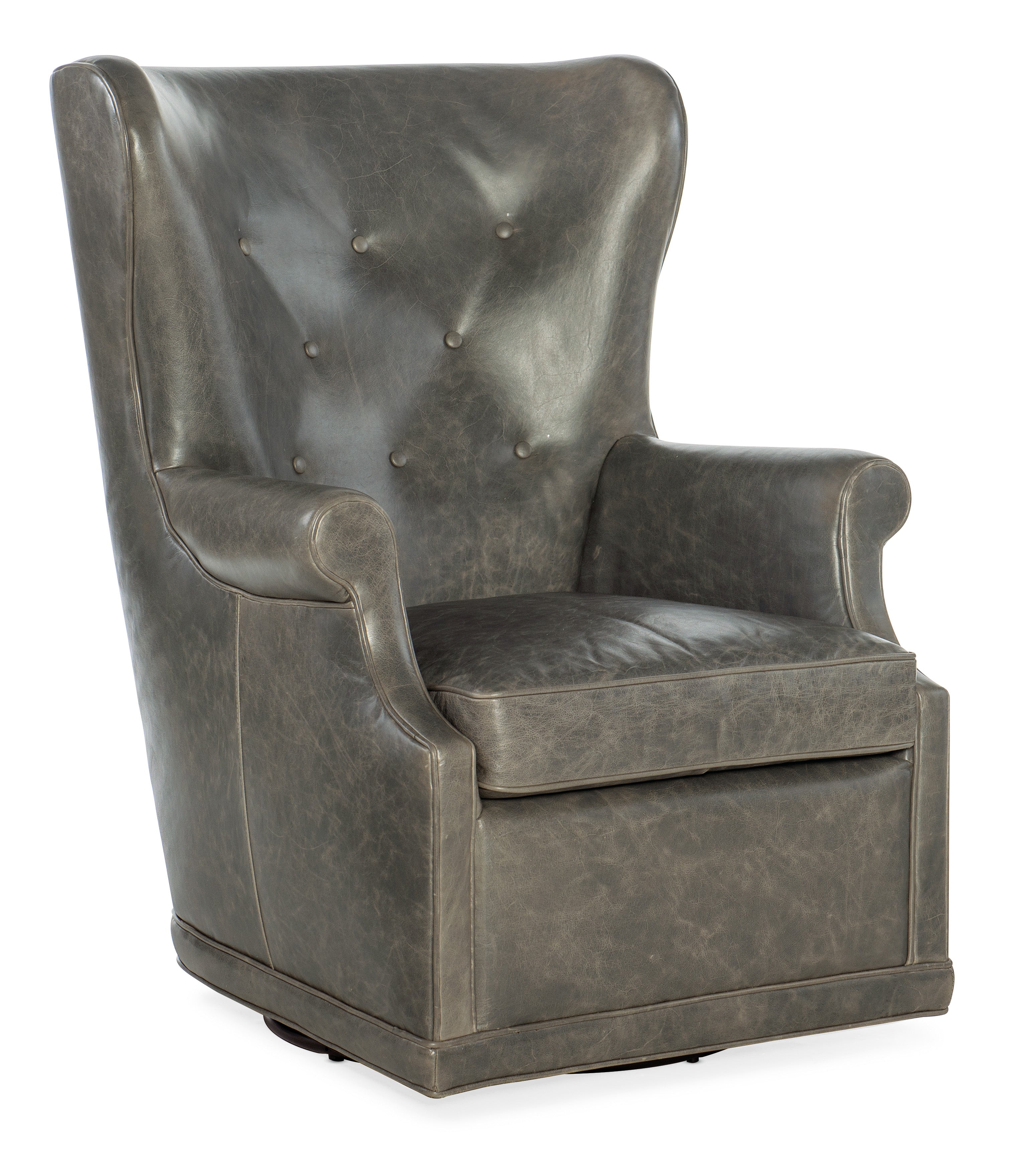 Hooker Furniture Mai Wing Swivel Club Chair - Thumbnail 2