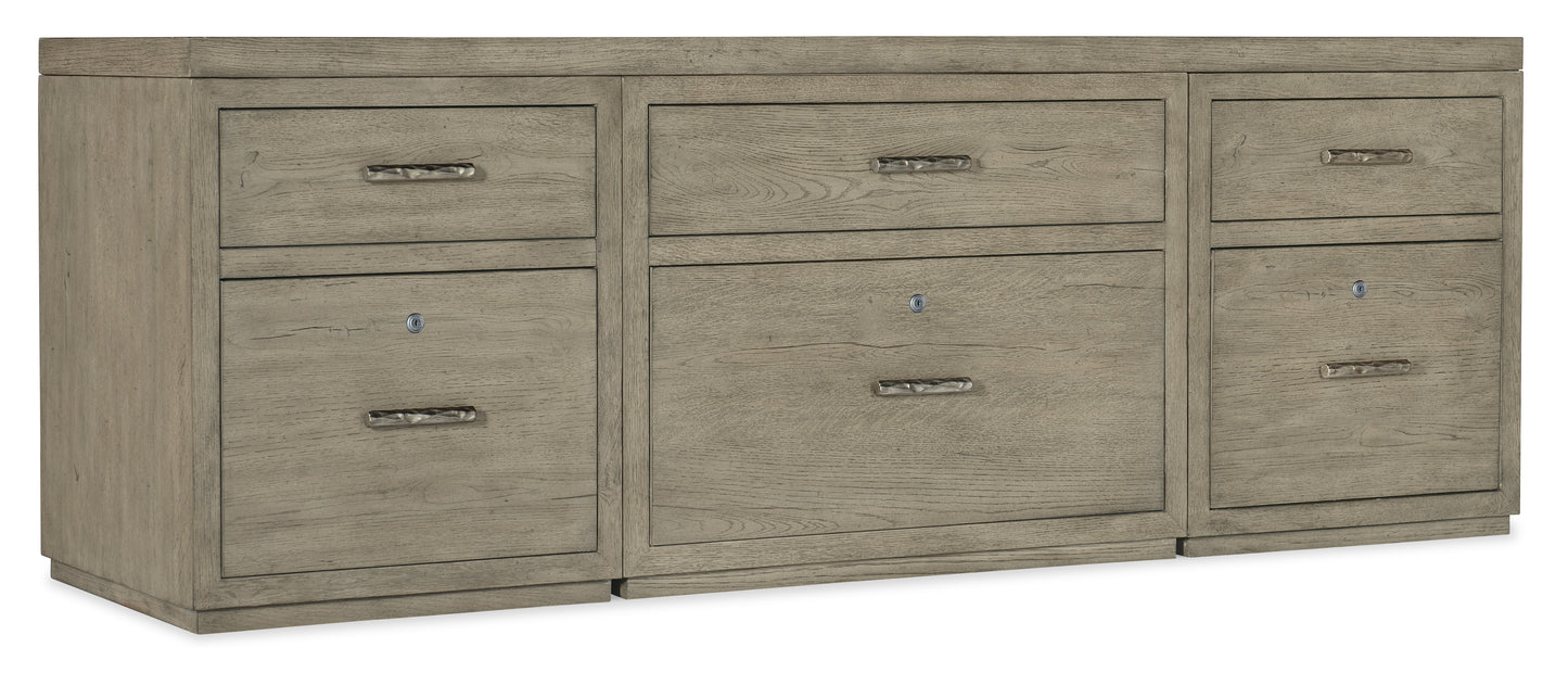Linville Falls 84" Credenza with Two Files and Lateral File.
