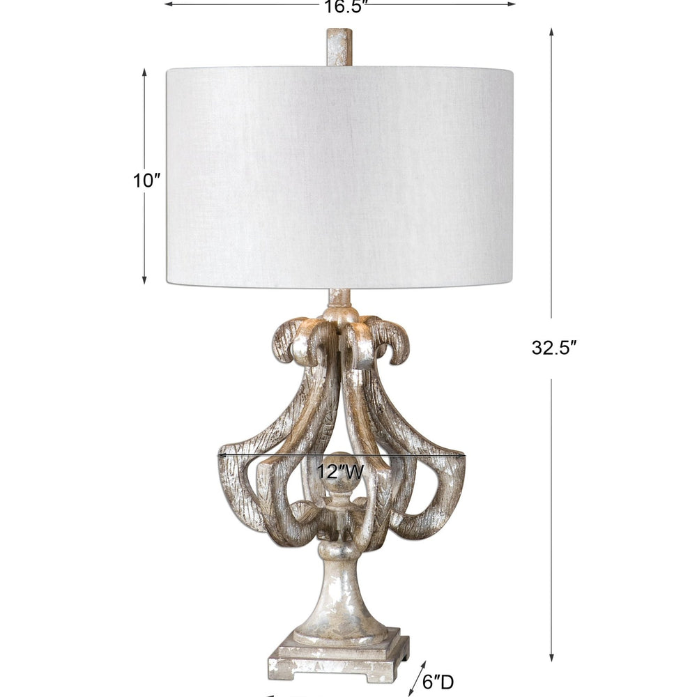 
                      
                        Vinadio Distressed Silver Table Lamp - #shop_name Table Lamps
                      
                    