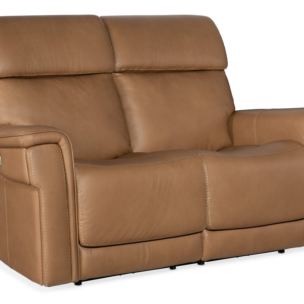 Lyra Zero Gravity Power Loveseat with Power Headrest and Lumbar - Sahara Sandalwood