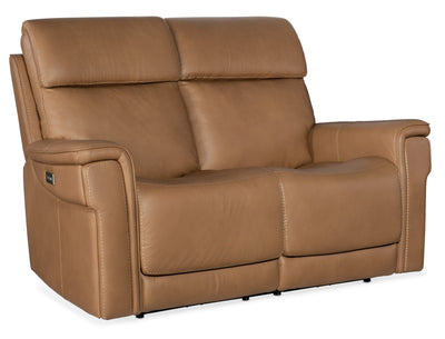 Lyra Zero Gravity Power Loveseat with Power Headrest and Lumbar - Sahara Sandalwood