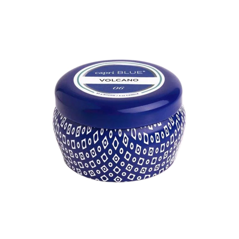 Volcano Blue Mini Tin, 3 oz - #shop_name Candle