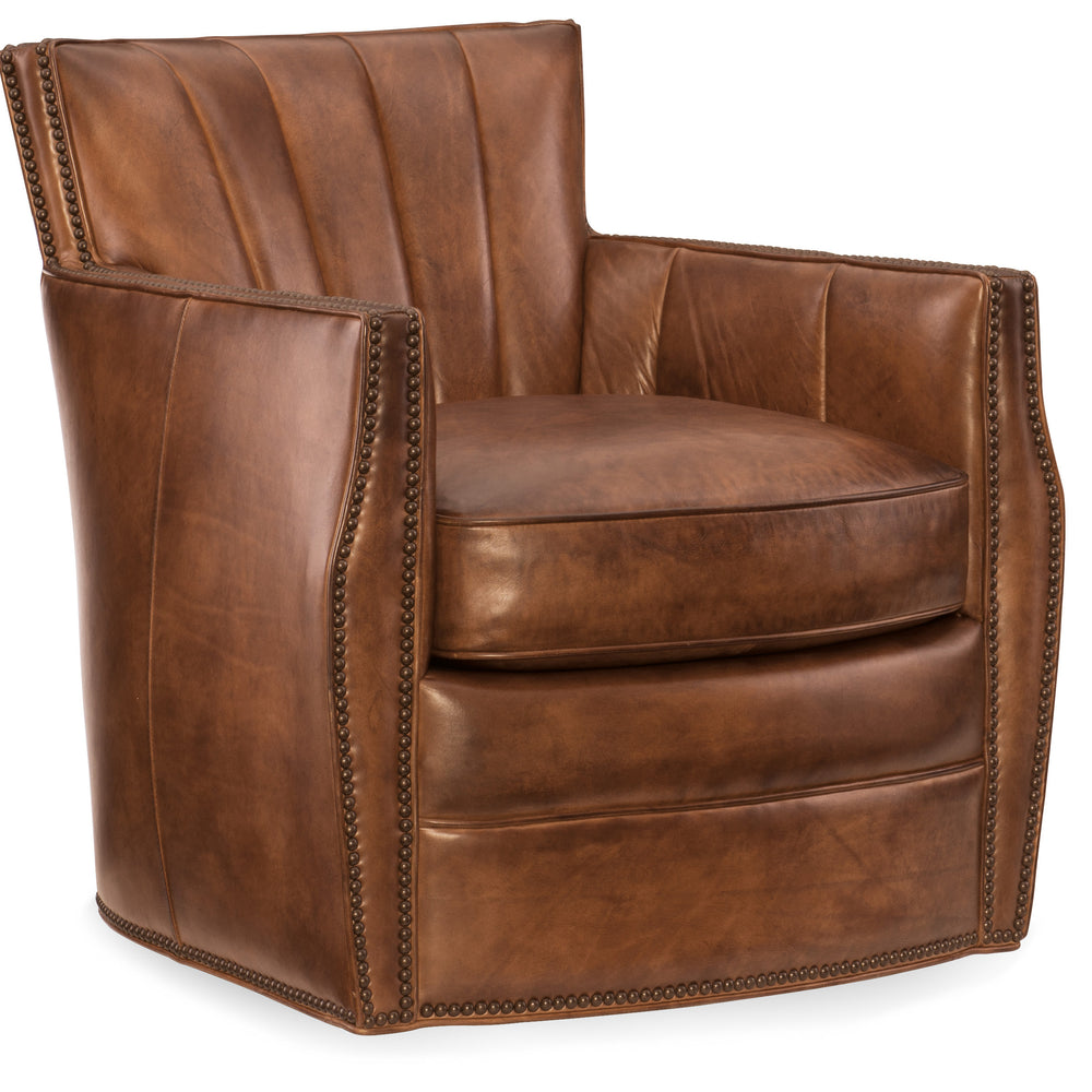 Carson Swivel Club Chair - Checkmate Rook