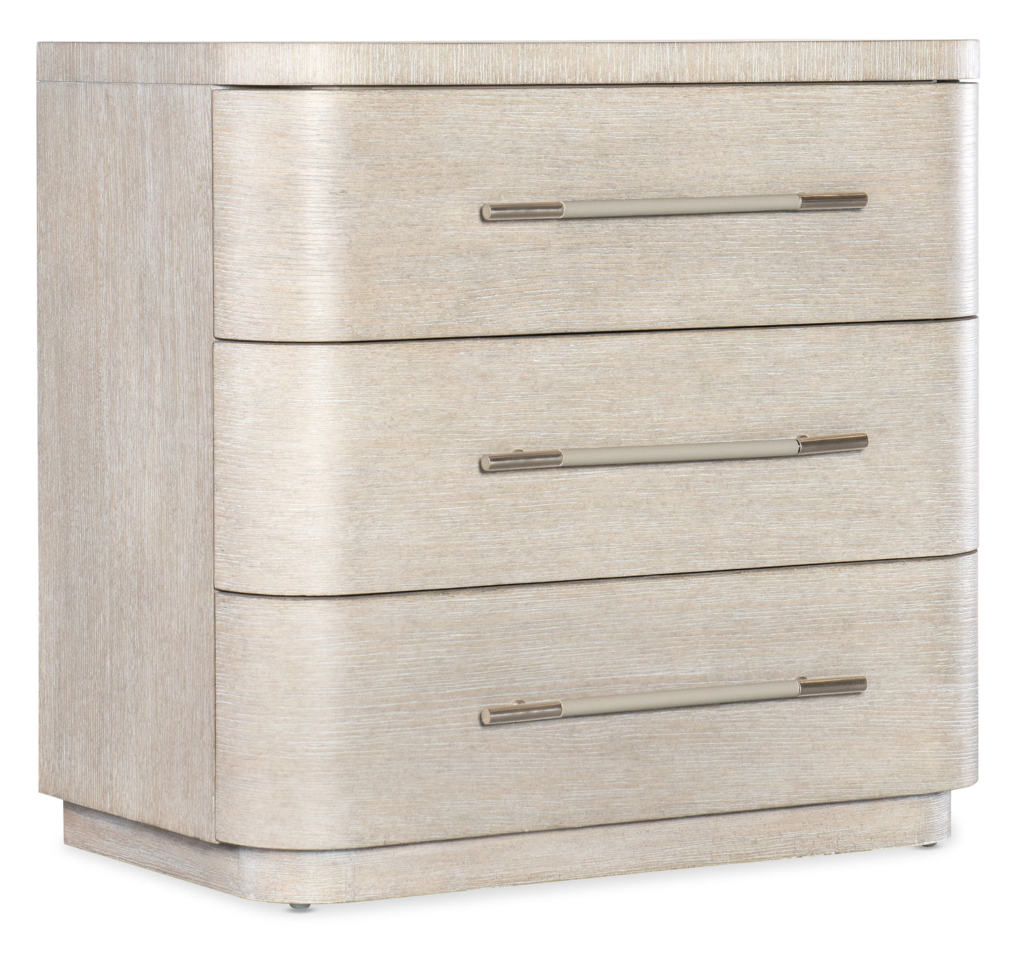 Modern Mood Three Drawer Nightstand - Diamond Finish.