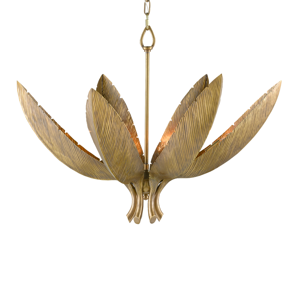 Bird of Paradise Brass Chandelier