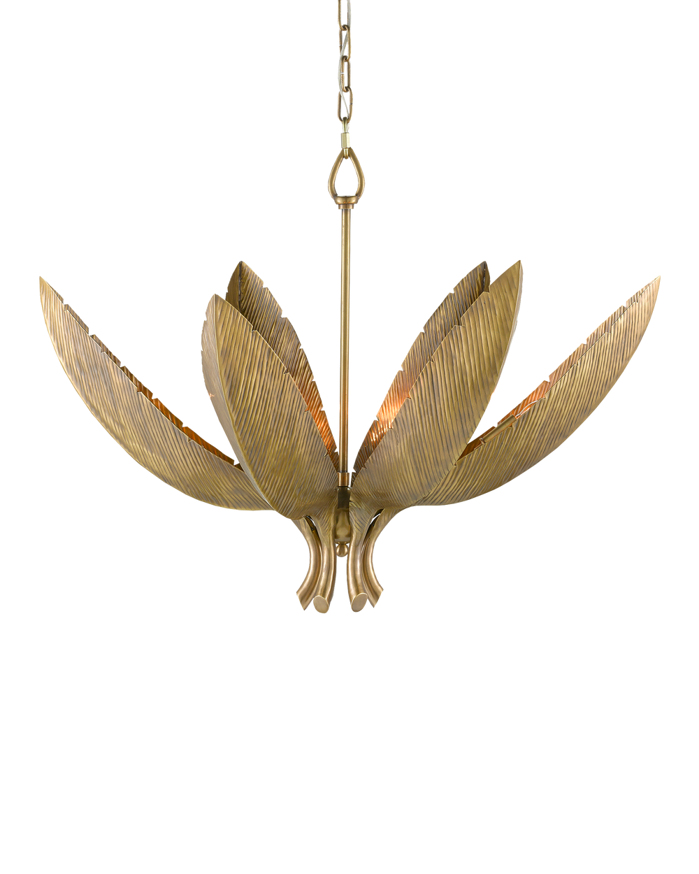 Bird of Paradise Brass Chandelier
