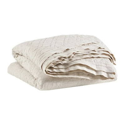 Washed Linen Natural Quilt - King