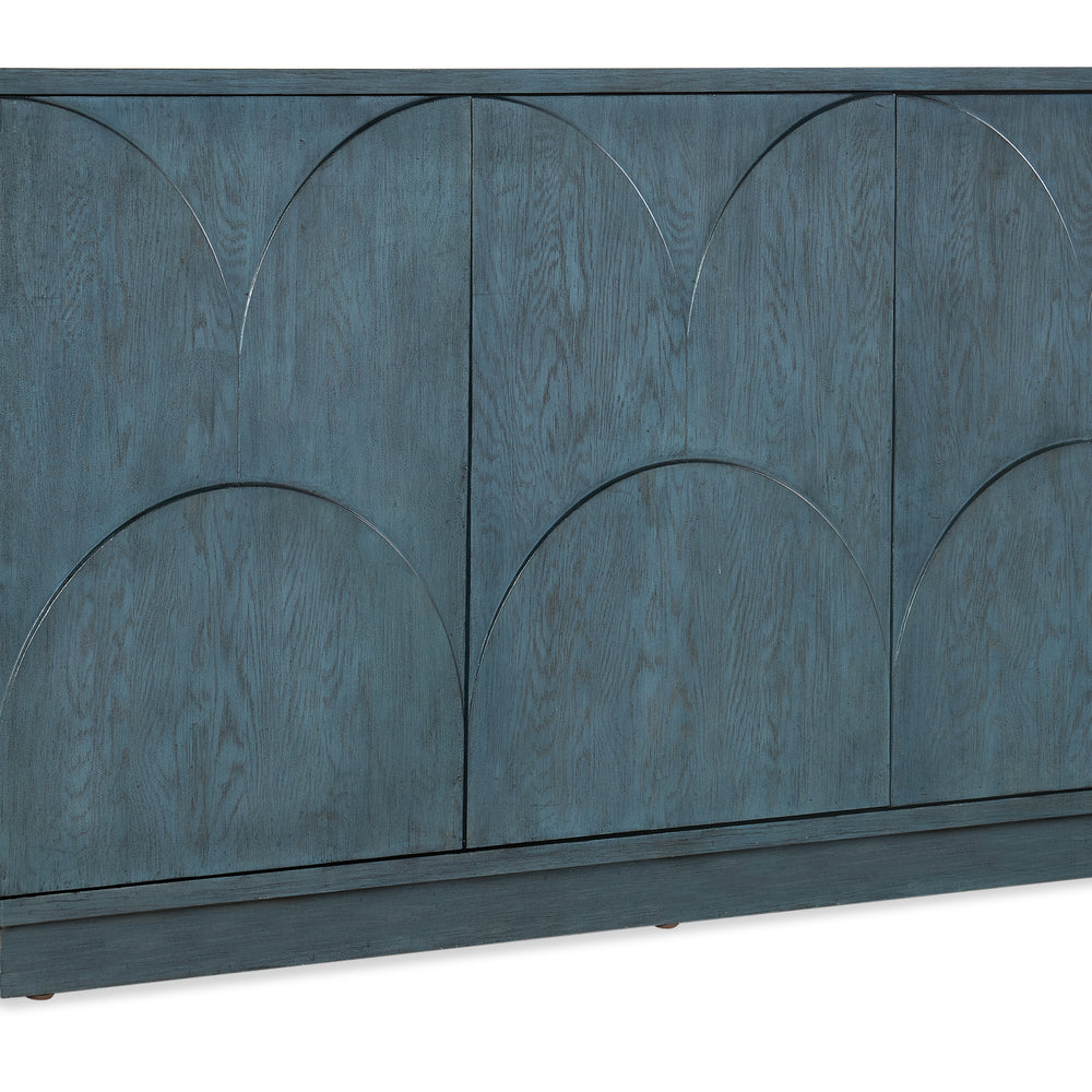 Melange Round Valley Three Door Entertainment Credenza