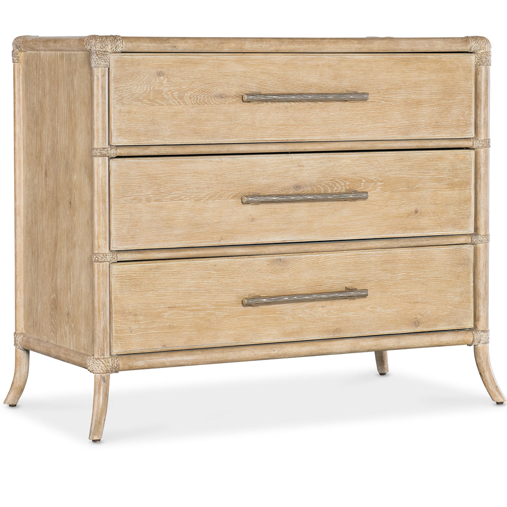 Retreat Pole Rattan Chest - Light Wood.