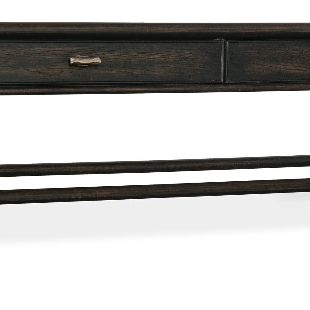 Retreat Pole Rattan Cocktail Table - Black Sand.
