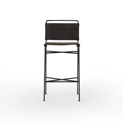 Wharton Bar Stool - Distressed Black